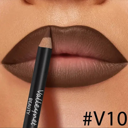 Lip Kit Set-3pcs Lip Liner+1pc Lip Glaze, Waterproof