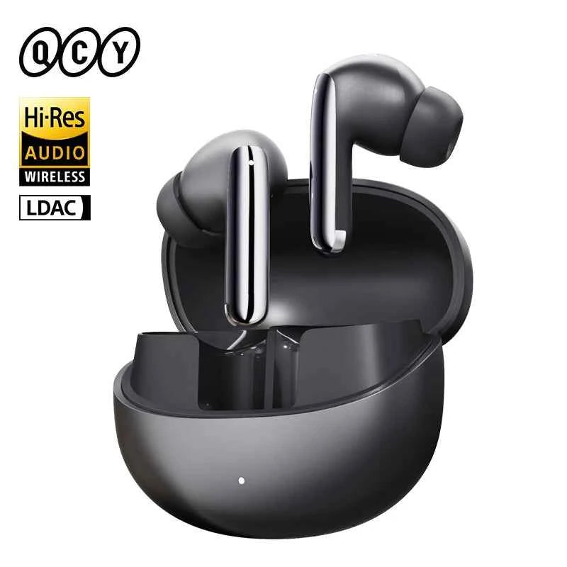 QCY MeloBuds Pro ANC Earphones with 46dB Hybrid ANC, 6 Mics, Hi-Res LDAC, and 34H Playtime