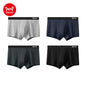 MiiOW Cotton Men's Boxer Shorts - 4Pcs Breathable Antibacterial Underwear for Men - ShopHub
