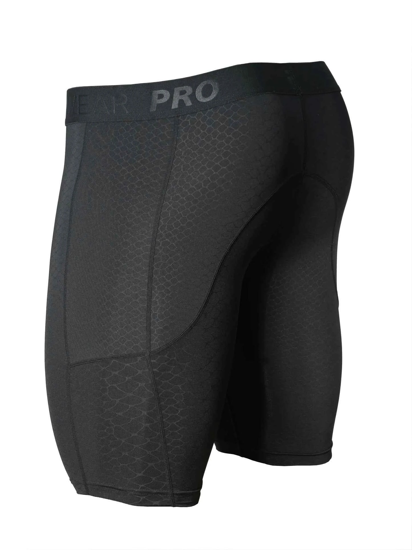 Men's Sports Underwear with Pockets - Running Fitness Briefs, Snake Pattern Embossed, Moisture Wicking Quick Drying