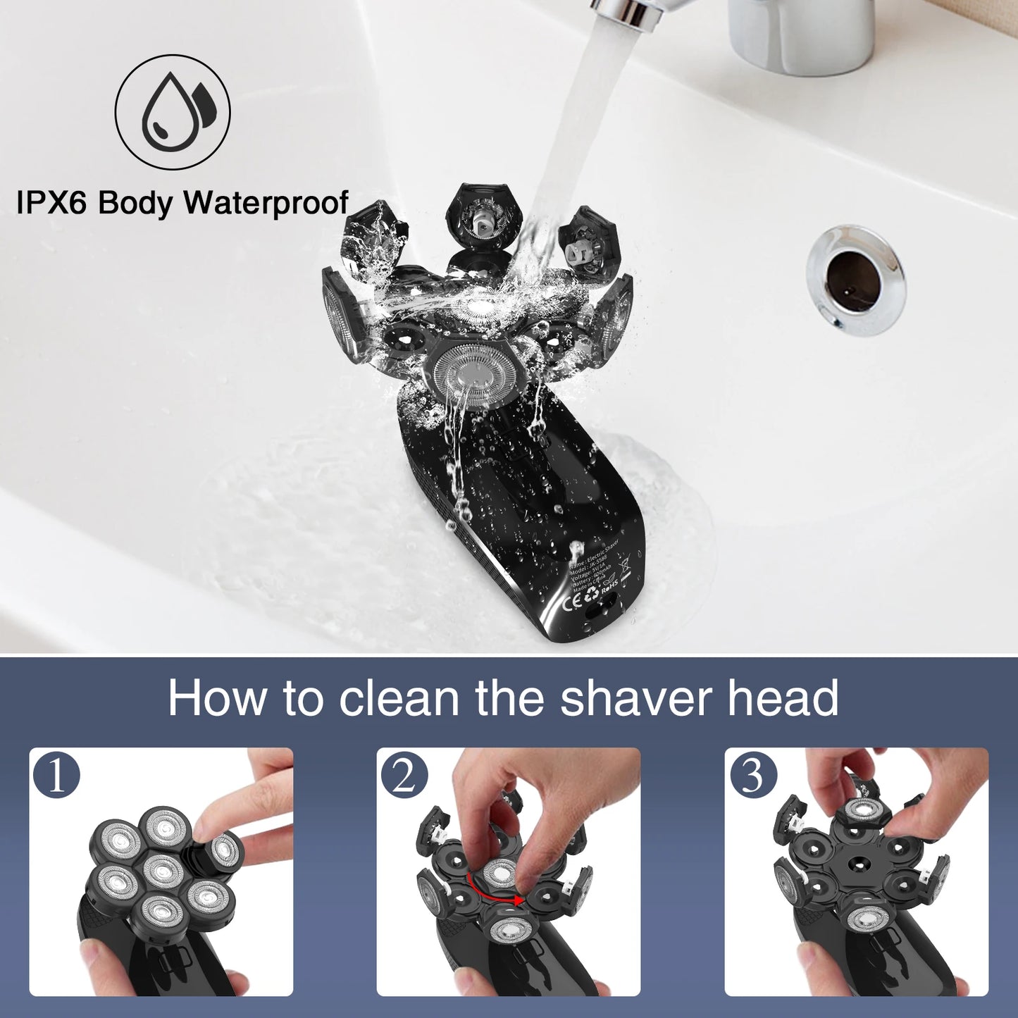 Kensen S8 Electric Head Shaver