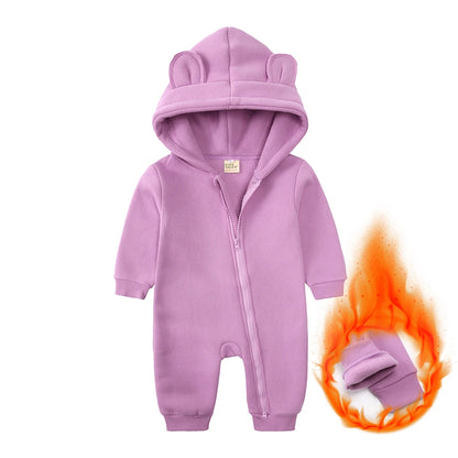 Kids Tales Little Bear Cotton-Blend Zip Baby Romper