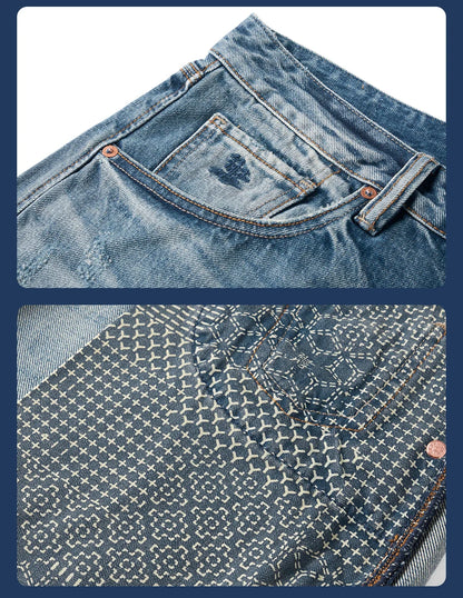 SIMWOOD 13.5oz Heavyweight Washed Retro Jeans