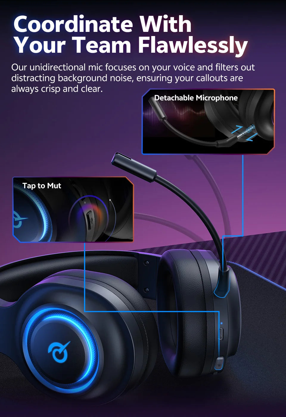 QCY Heroad V200 Gaming Headset - ShopHub