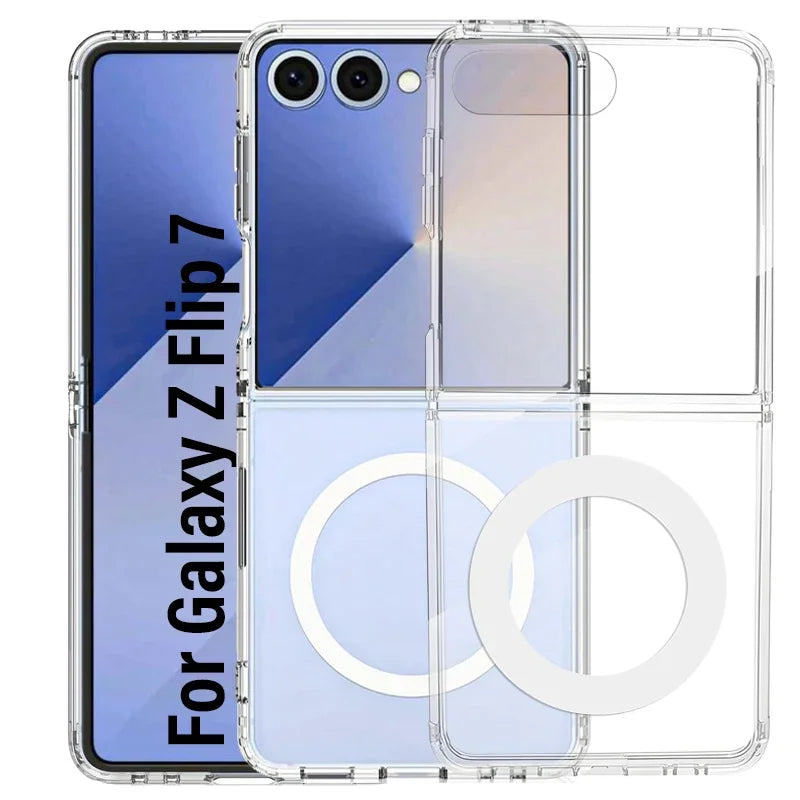 Transparent Magsafe Case for the Samsung Galaxy Z Flip7 (2 types of variant available) Habicare
