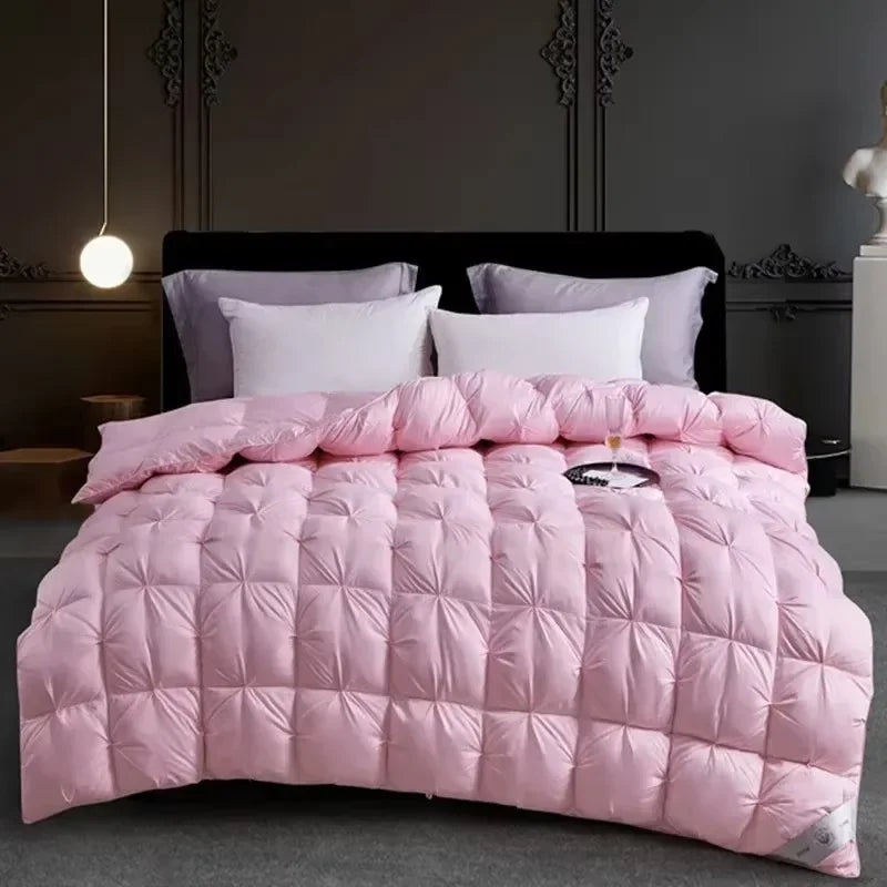 Luxurious White Goose Down Quilt for Ultimate Comfort and Warmth