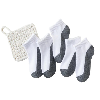 5 Pairs of Cotton Socks – For Boys & Girls (1–12 Years) Habicare