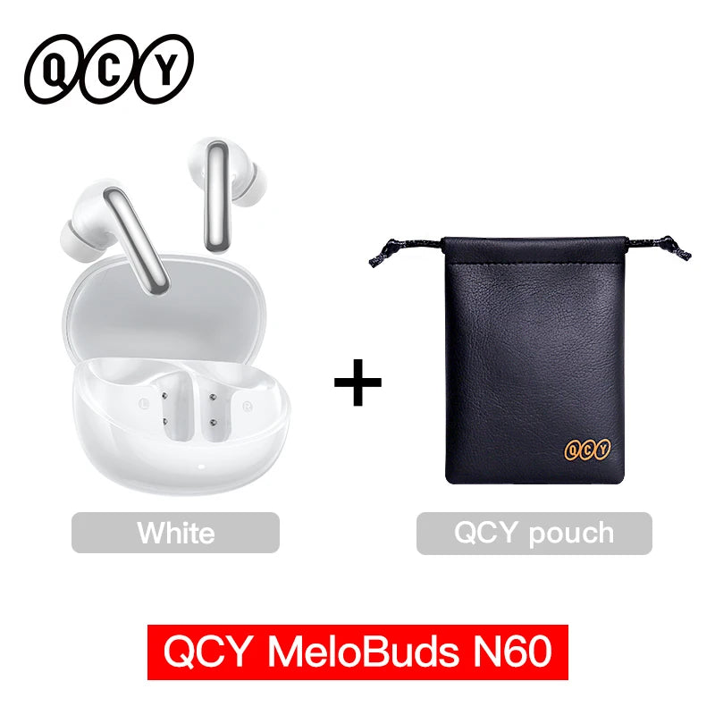 Immerse Yourself with QCY Melobuds N60 Wireless Earphones - Dual Driver, Hi-Res Audio with ANC