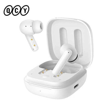 QCY T13 ANC Wireless Earphones Bluetooth 5.3 with 28dB Active Noise Cancellation and 4 Mics ENC for Low Latency TWS Experience