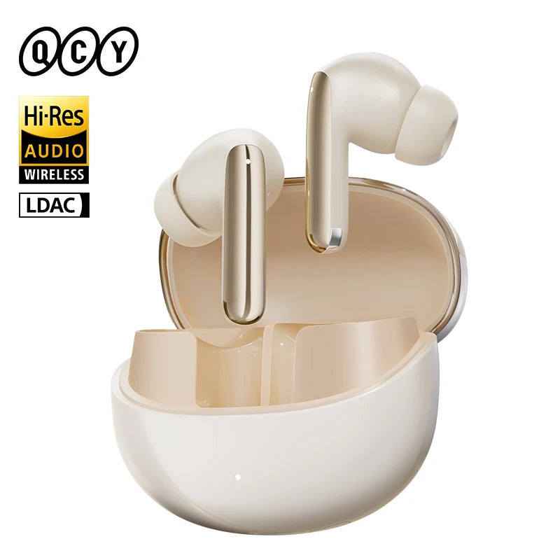 QCY MeloBuds Pro ANC Earphones with 46dB Hybrid ANC, 6 Mics, Hi-Res LDAC, and 34H Playtime - ShopHub