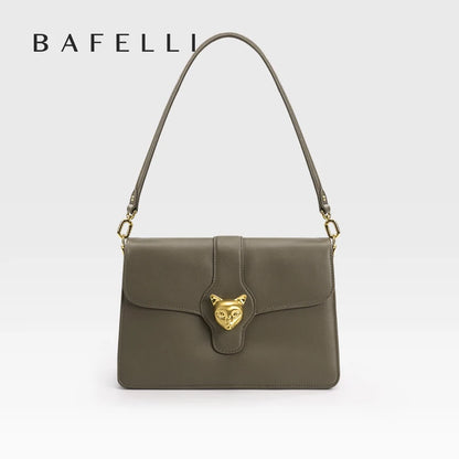 BAFELLI Full-Leather Square Shoulder Bag