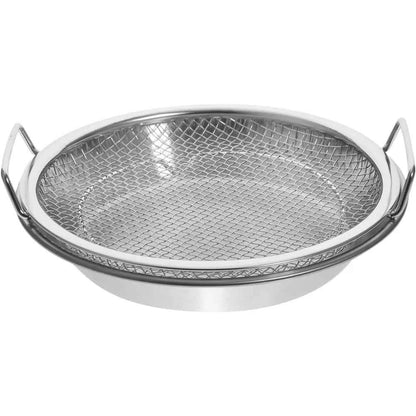 Stainless Steel Oil Filter Tray with Handle, 20cm Strainer Basket for Frying Tempura Barbecue Grilling, Kitchen Cooking Tool