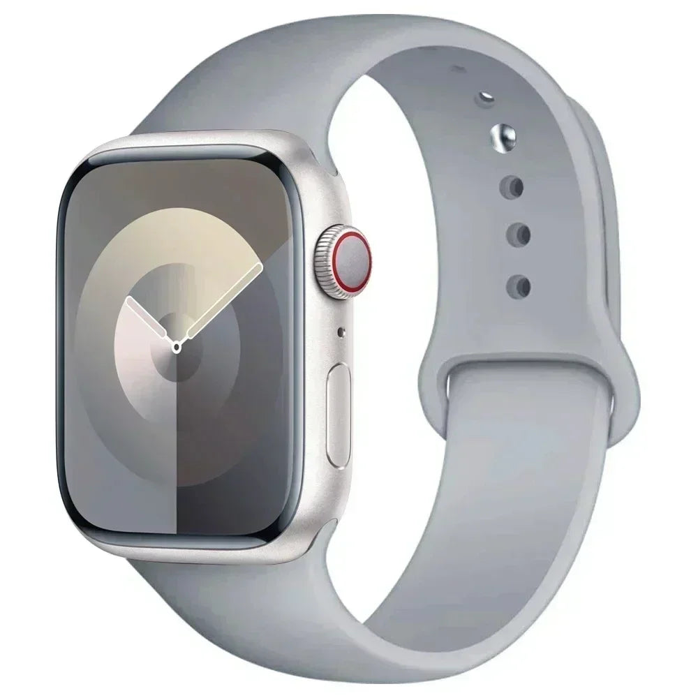 Silicone Sport Band for Apple Watch Series (42mm - 49mm)(available in 45 colours) Habicare