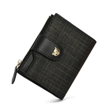 FOXER Cowhide Leather Women's Short Wallet