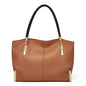 FOXER Genuine Leather Lady's Handbag Elegant Luxury Design Women Shoulder Bag Large Capacity Tote Bag Best Gift for Mom,Wife