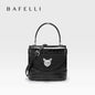 BAFELLI Animal-Print Leather Flap Crossbody