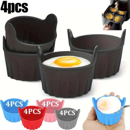 Non-Stick Baking Molds for Air Fryer Steamer, Reusable Dishwasher Safe for Cupcakes Muffins Healthy Meals