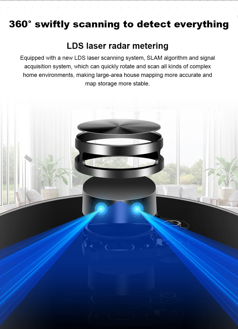 Liectroux Lilin X6 robot vacuum cleaner on hardwood floor, showing sleek design and sensors for automated cleaning.