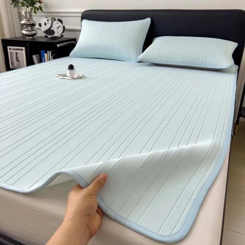 Experience Ultimate Comfort with Our Cooling Ice Silk Bed Mat - Perfect for Summer Nights!