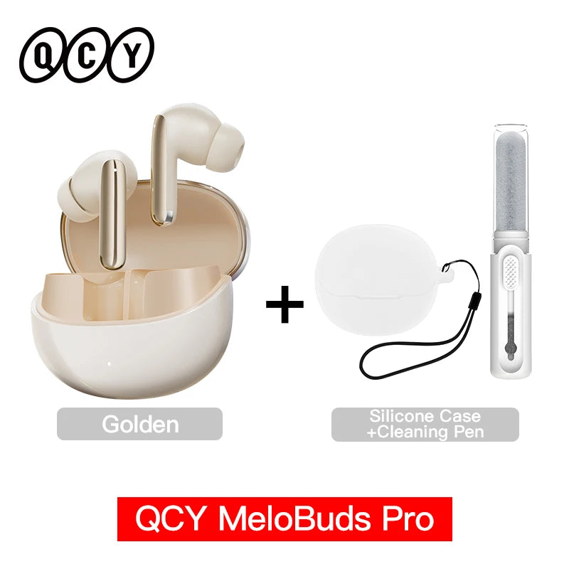QCY MeloBuds Pro Earphones with 46dB ANC, Hi-Res LDAC, Bluetooth 5.3, 6 Mic Multipoint Connection, In-Ear Detection - ShopHub