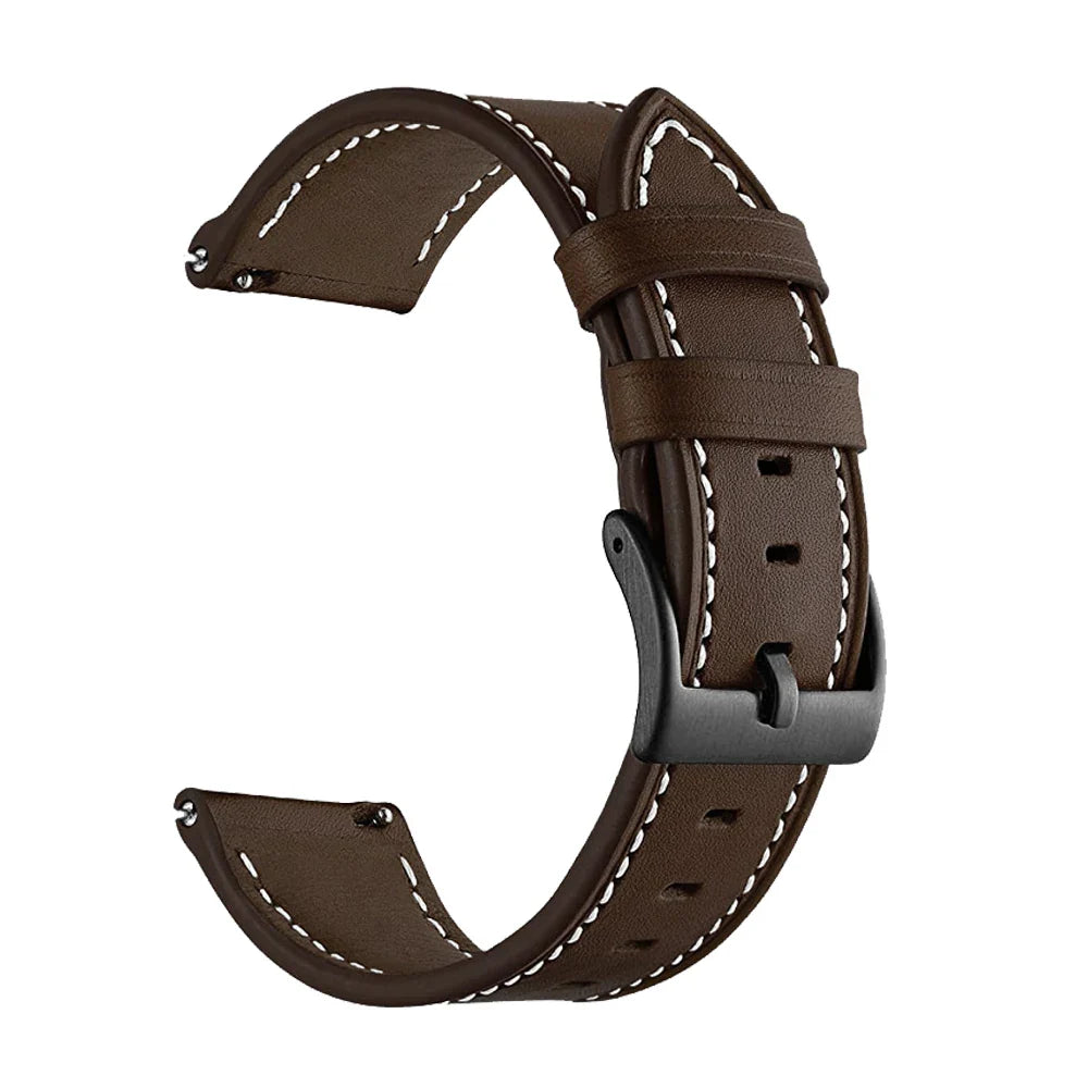 Leather Watch Strap for the Garmin Forerunner 255 (available in 12 colours) Habicare
