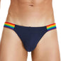 SEOBEAN Men's Breathable Underwear - Mesh Sexy Briefs with Rainbow Belt - ShopHub