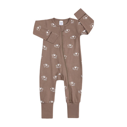 Kids Tales Little Daydream Cotton-Blend Double-Zip Romper