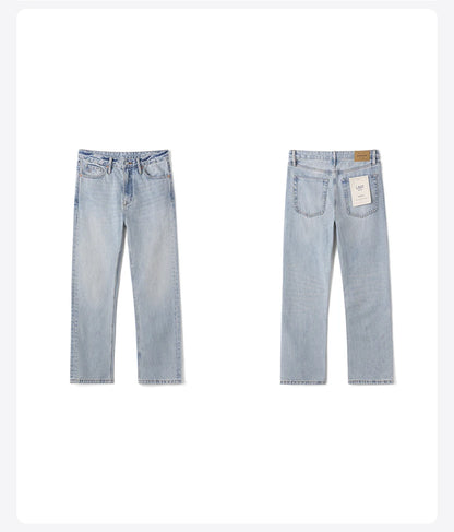 SIMWOOD Loose Straight 13.5oz 100% Cotton Washed Vintage Jeans