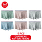 MiiOW 6Pcs Graphene Antibacterial Men's Underwear Boxershorts - ShopHub