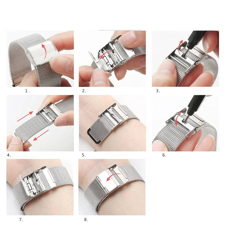 Milanese Strap for the Garmin Venu/Vivoactive/Forerunner Series (20mm/22mm) (4 colours available) Habicare