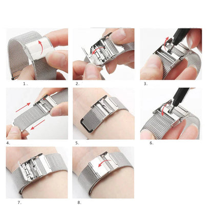 Milanese Strap for the Garmin Venu/Vivoactive/Forerunner Series (20mm/22mm) (4 colours available) Habicare