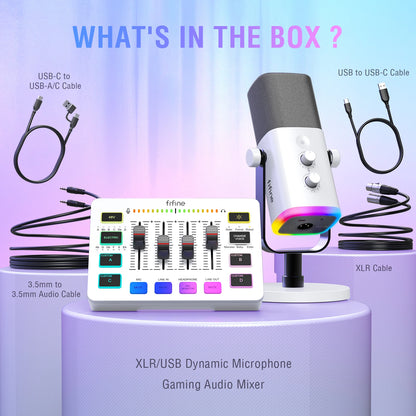 FIFINE RGB Streaming Podcast Kit: Elevate Your Gaming and Streaming Experience