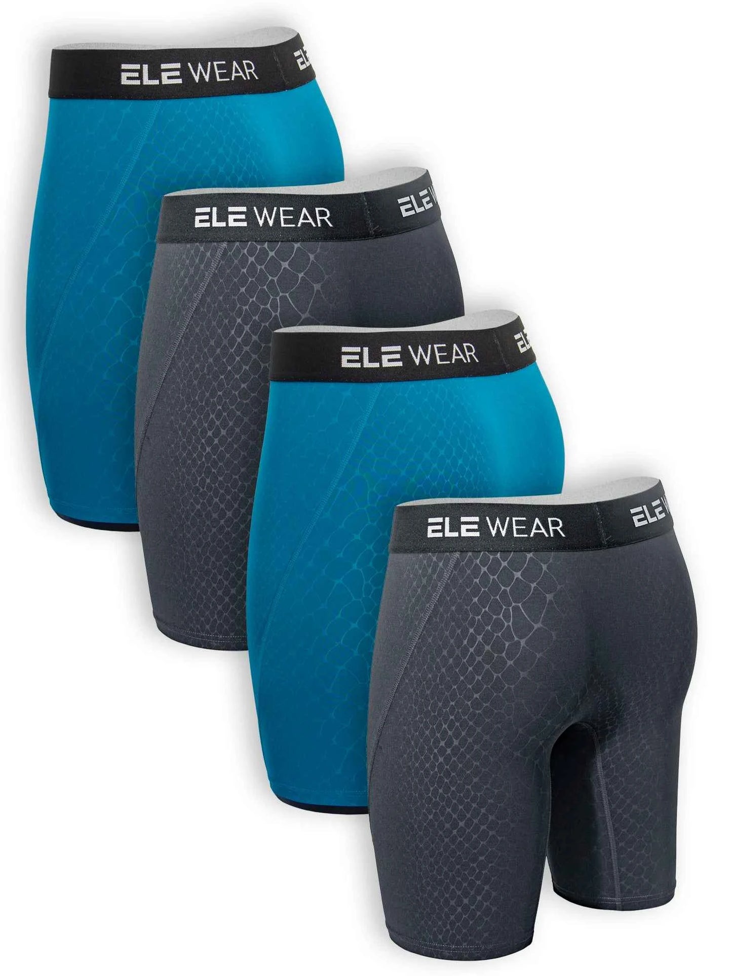 4 pcs Mens Breathable Boxers - Plus Size Fashion Underwear for Men