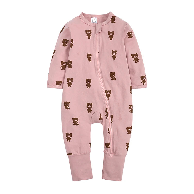 Kids Tales Everyday Wonder Cotton-Stretch Zip Baby Romper