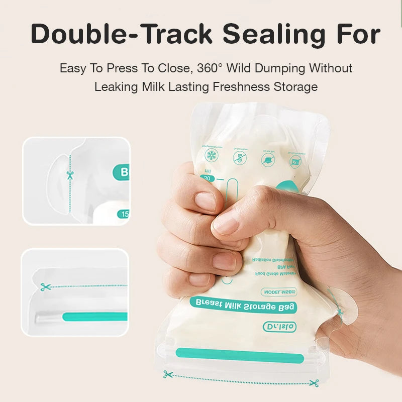 MAMIJOY 10/30/100Pcs 150ML Breast Milk Storage Bags