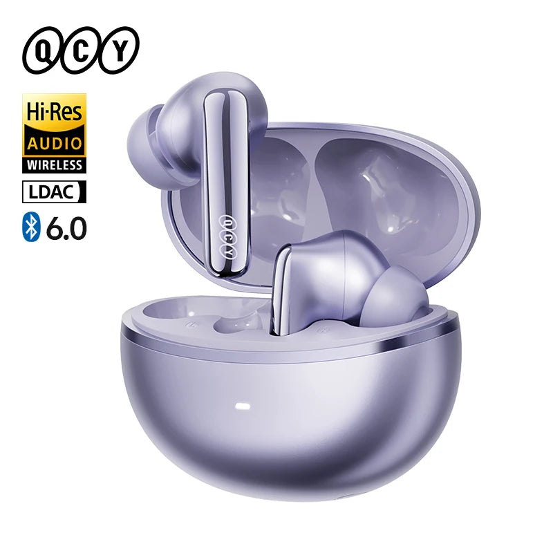 QCY MeloBuds N70 Wireless Earphones with Hybrid Adaptive ANC, Hi-Res Sound, and 50Hrs Battery Life - ShopHub