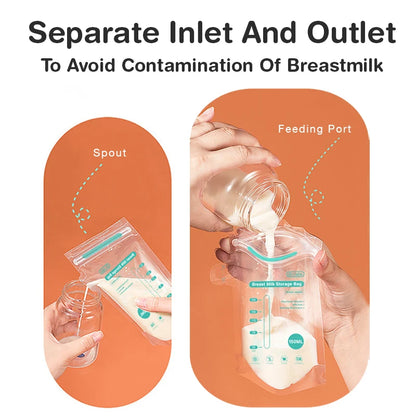 MAMIJOY 10/30Pcs 150/250ML Breast Milk Storage Bags