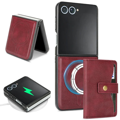 Wallet Leather Case for the Samsung Galaxy Z Flip7 (4 colours available) Habicare