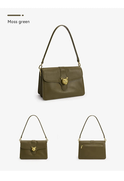 BAFELLI Full-Leather Square Shoulder Bag