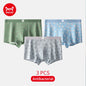 MiiOW Men's Underwear Set 3Pcs Antibacterial Funny Printed Boxers Briefs - ShopHub