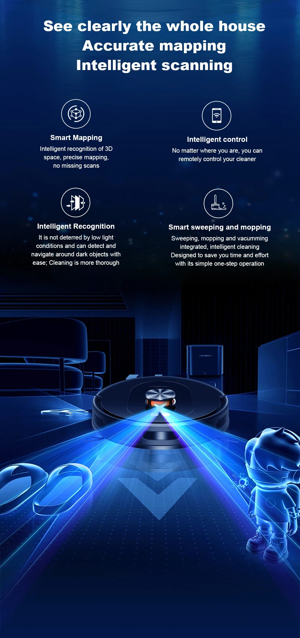 Liectroux T9 robot vacuum cleaner by ShopHub NZ, sleek black design with sensors and dustbin visible in the image.