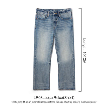 SIMWOOD Loose Relax 13.5oz Heavyweight Washed Vintage Jeans