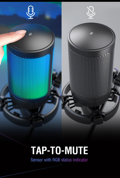 FIFINE USB Gaming Microphone: Elevate Your Streaming Experience with RGB Flair