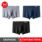 MiiOW Men's Modal Underwear - 3Pcs Graphene Antibacterial Boxer with Seamless Cuffs - ShopHub