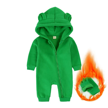 Kids Tales Little Bear Cotton-Blend Zip Baby Romper