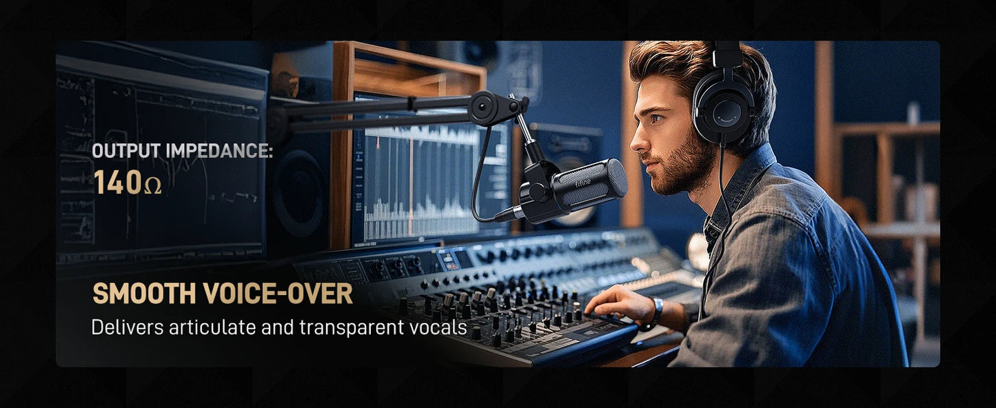 FIFINE Dynamic Podcast Microphone: Elevate Your Sound Quality for Streaming and Recording