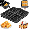 Square Waffle Mold, Non-Stick Baking Pan for Air Fryer