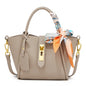 FOXER Women's Handbag Split Leather Shoulder Bag 2026 Fashion Lady Crossbody Bag Light Luxury Commuter Bucket Bag as Gift