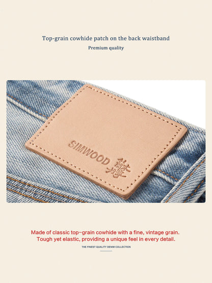 SIMWOOD High Standard Loose Straight 14.3oz Selvedge Denim Jeans