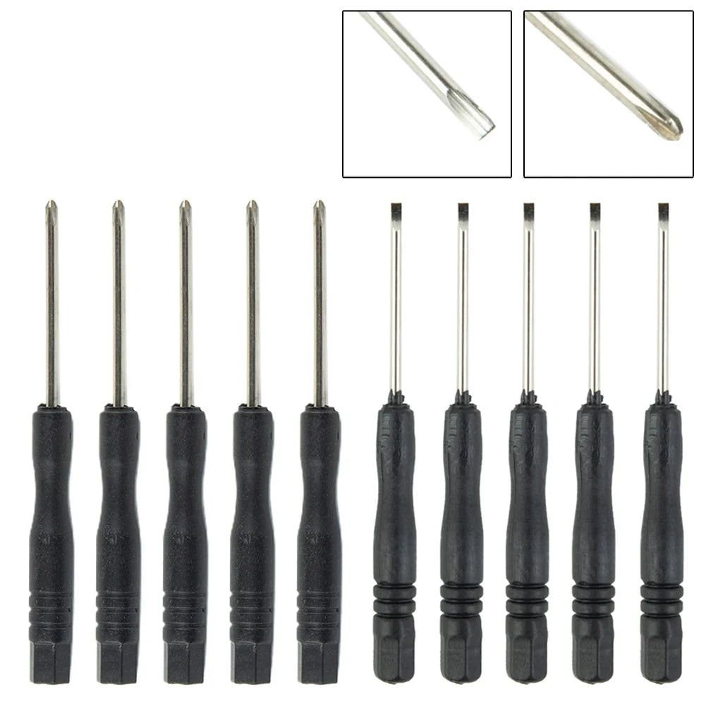 Mini Slotted & Cross Screwdriver Set – 3,22"  / 2mm (10Pcs) Habicare